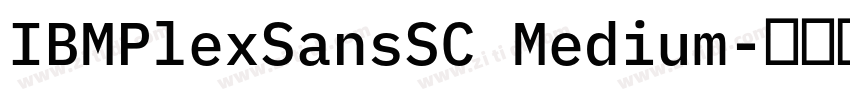 IBMPlexSansSC Medium字体转换